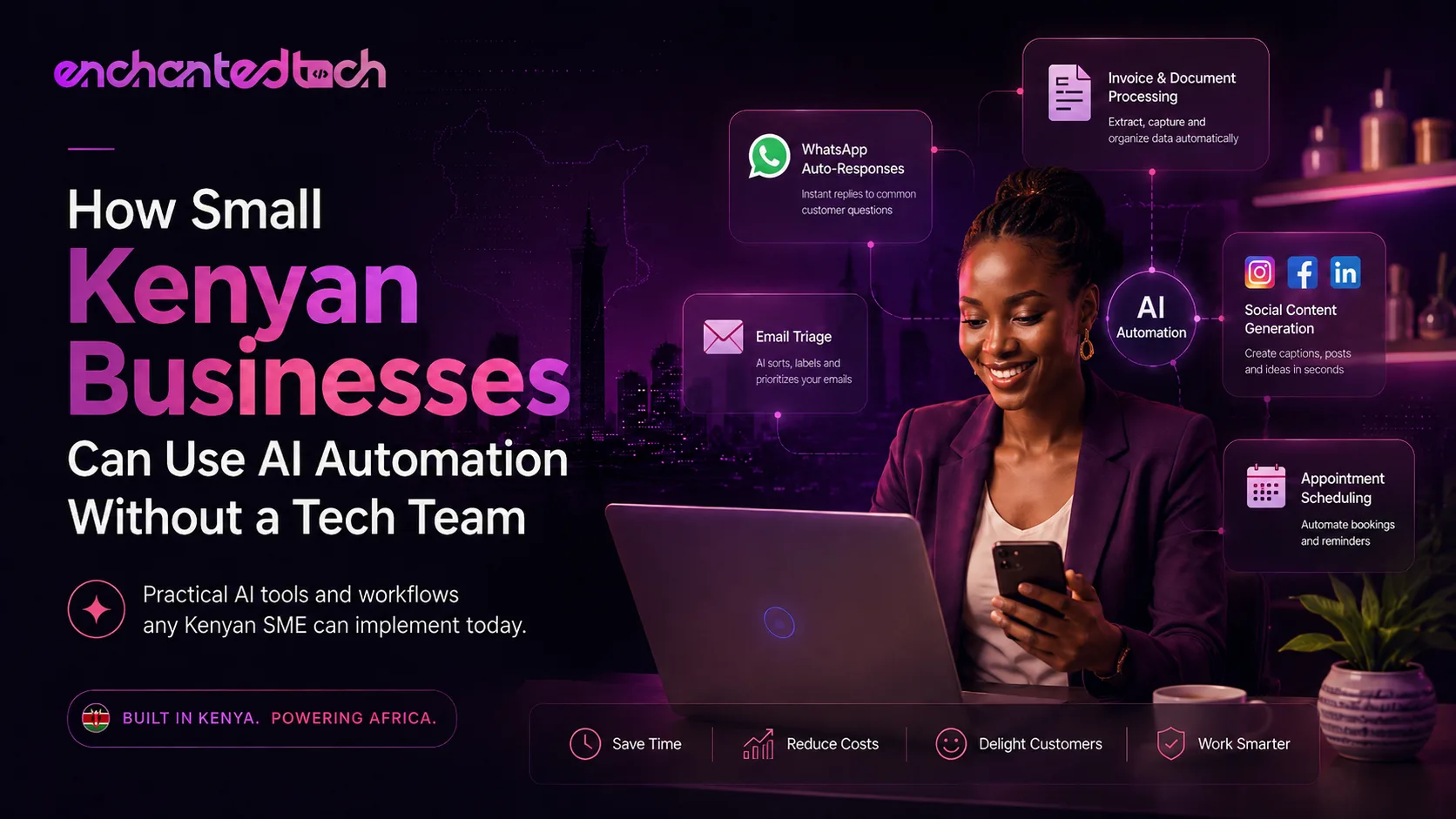 How Small Kenyan Businesses Can Use AI Automation Without a Tech Team