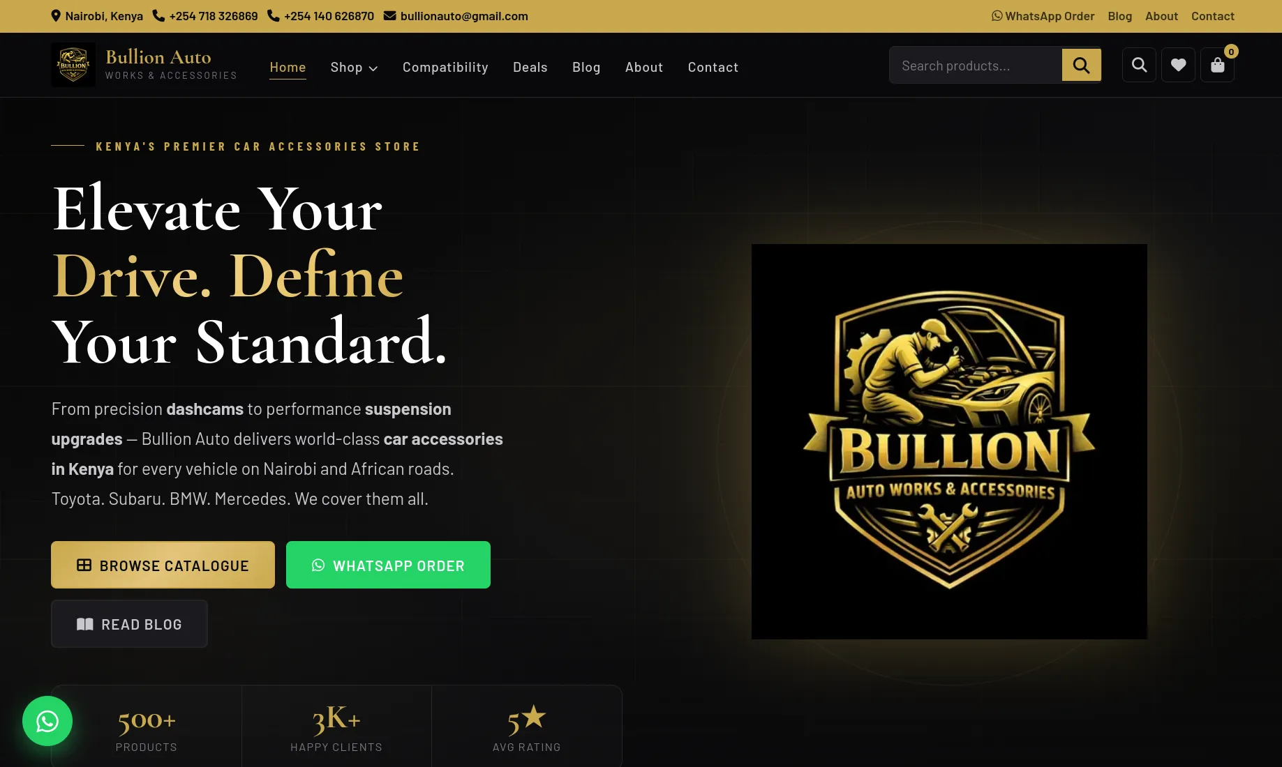 Bullion Auto Ecommerce Website — web project by Enchanted Technologies