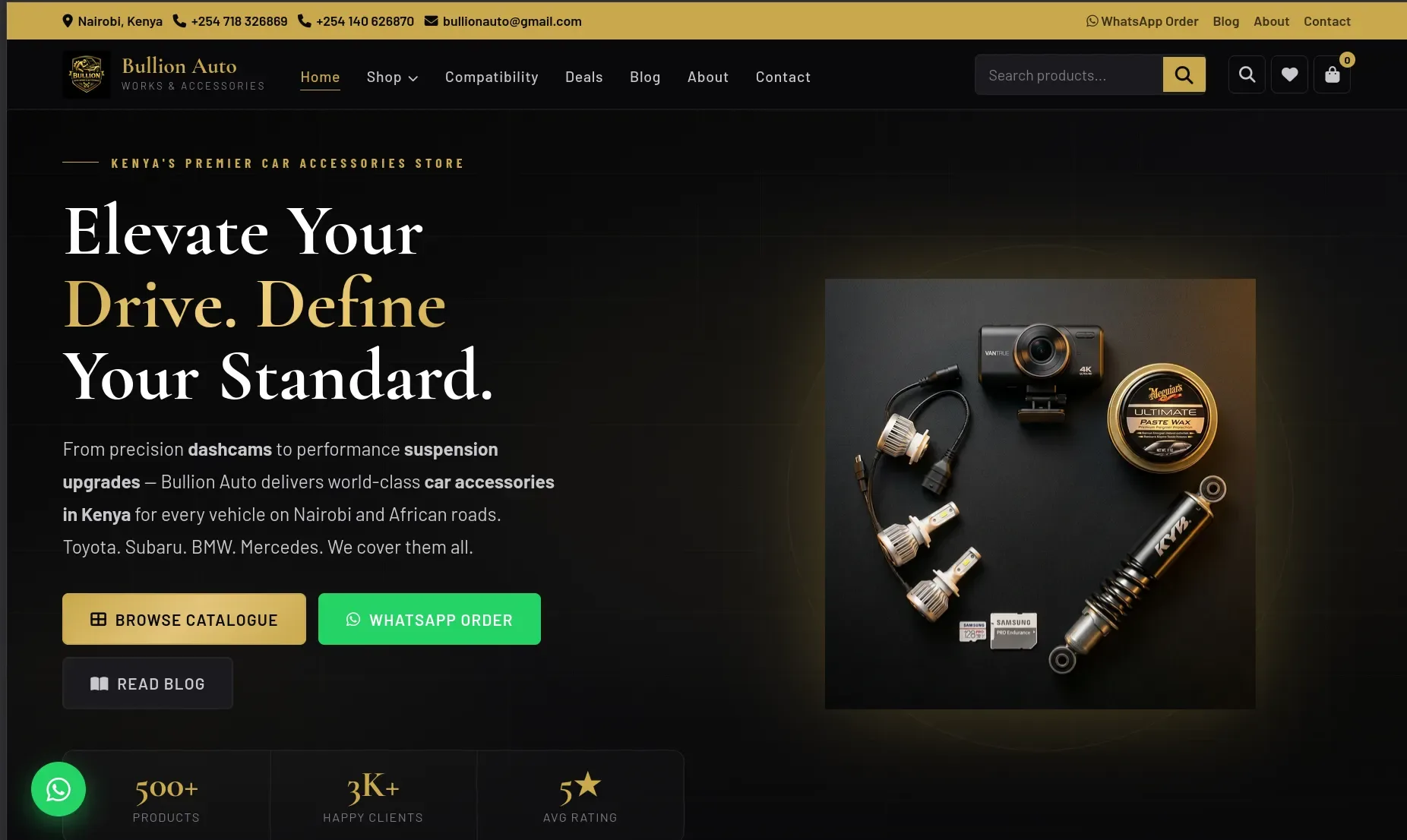 Bullion Auto Ecommerce Website — web project by Enchanted Technologies