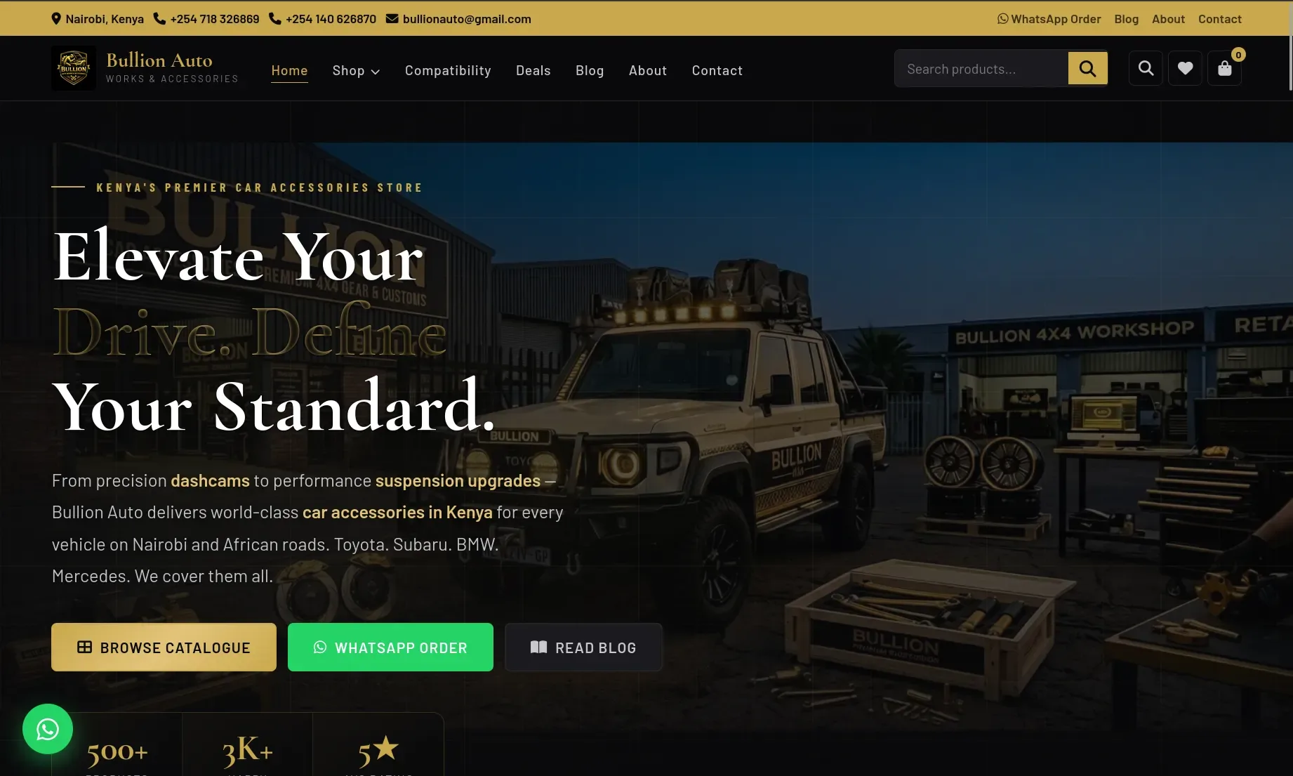 Bullion Auto Ecommerce Website — web project by Enchanted Technologies