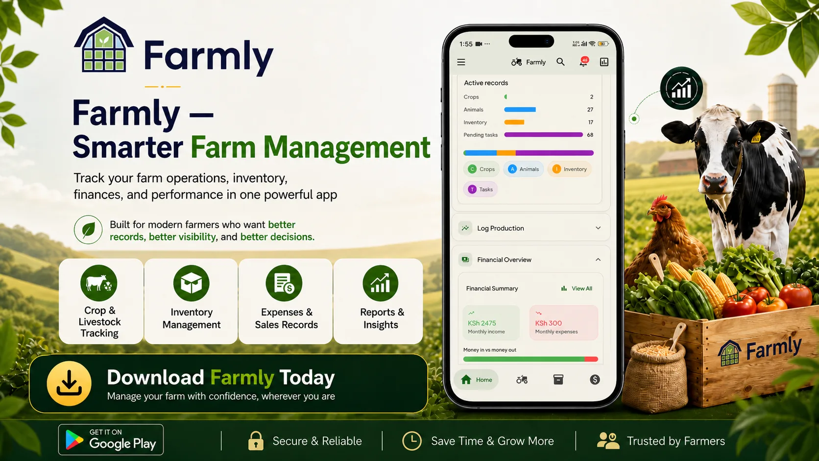 Farmly – Farm Management & Operations Platform — mobile project by Enchanted Technologies
