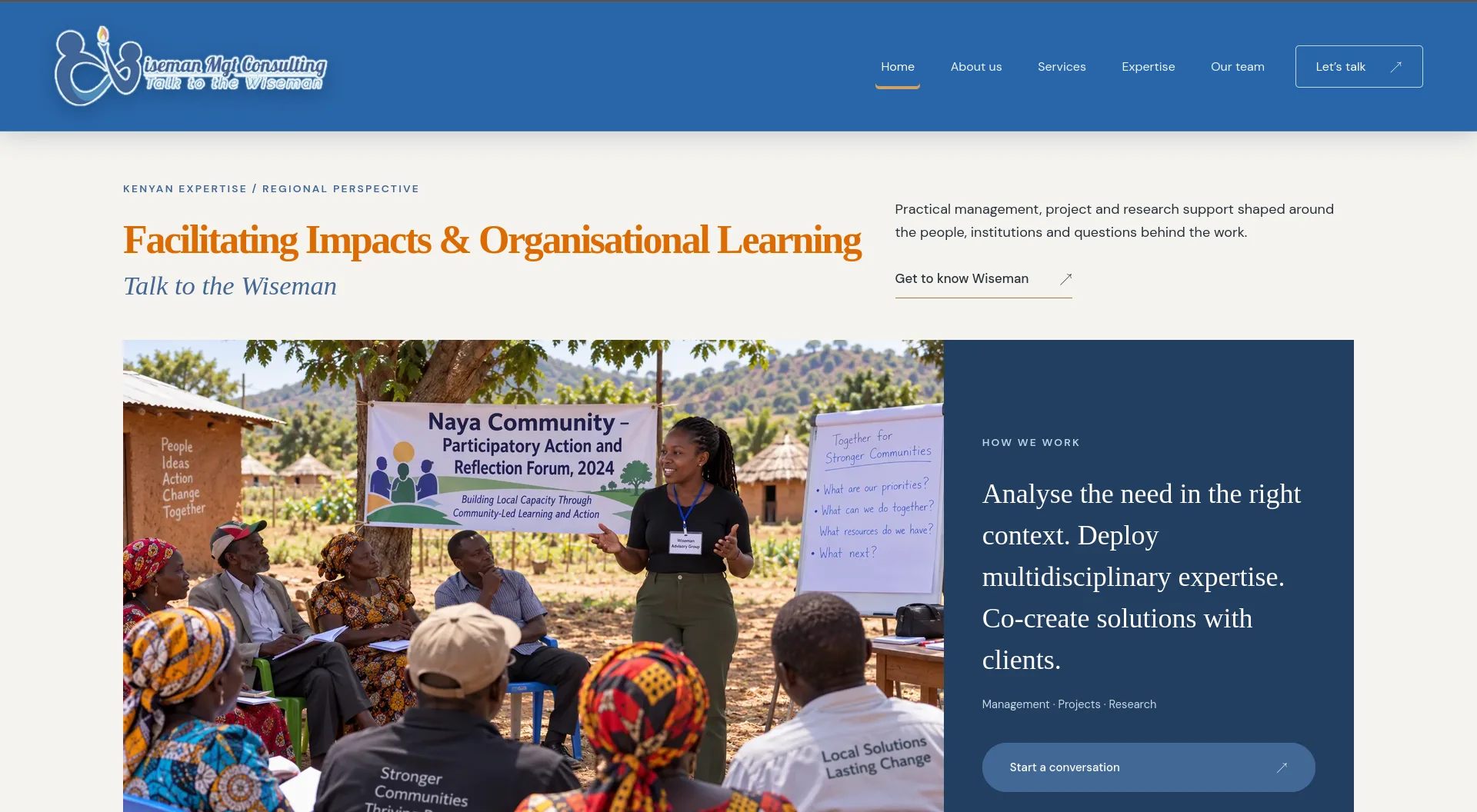 Wiseman Management and Research Consulting Ltd. — web project by Enchanted Technologies