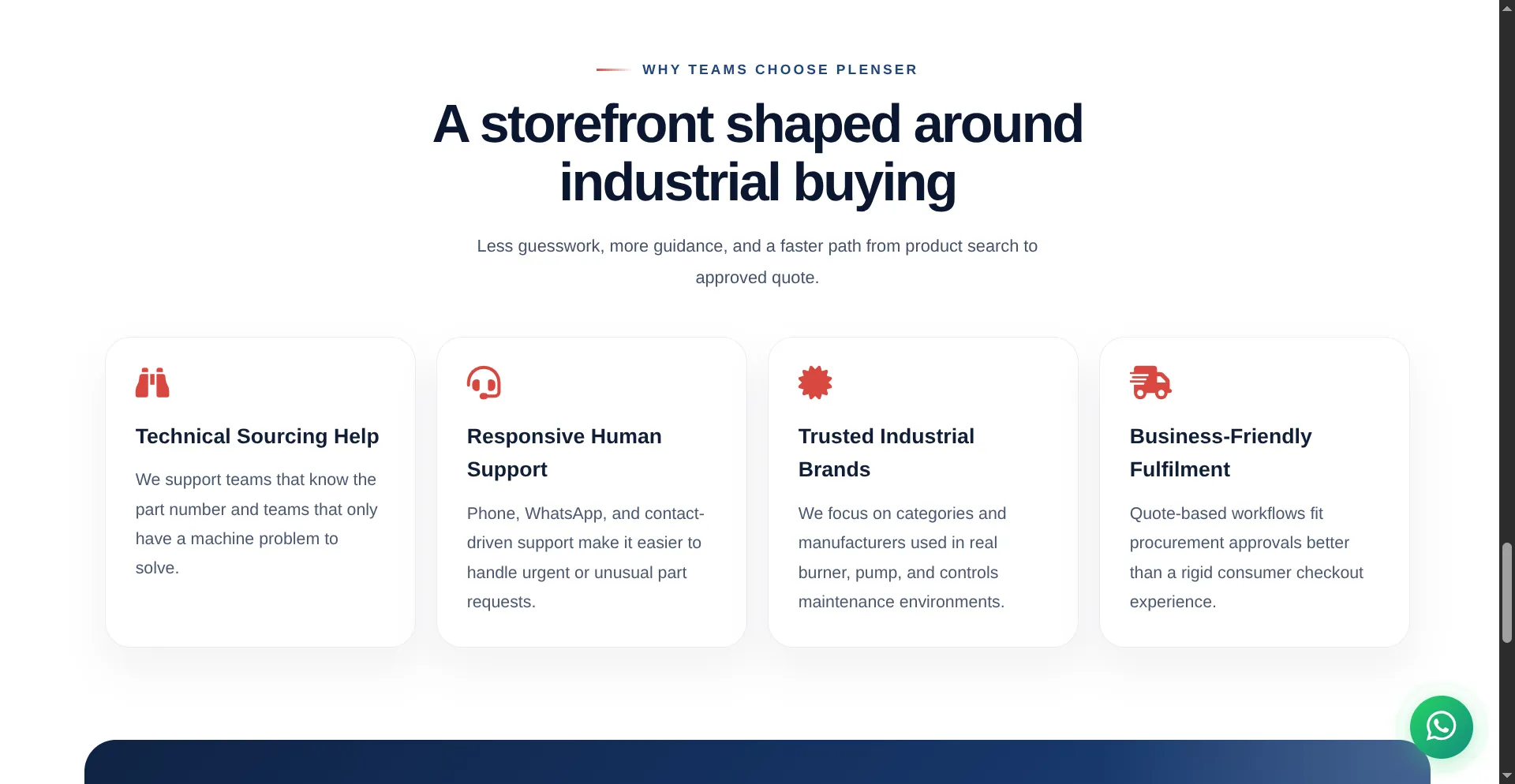 Plenser Industrial Spares Ecommerce Website gallery image 2